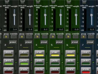 Cómo funciona el sistema Dugan de mezcla automática de micrófonos