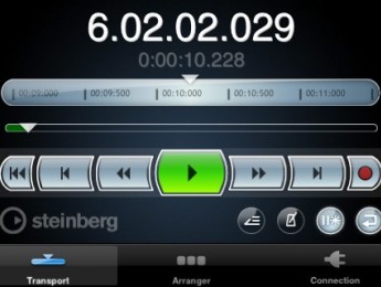 Controlador remoto Cubase iC para iPhone e iPod Touch