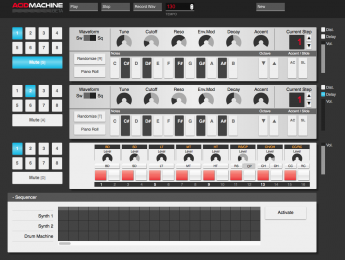 Acid Machine emula las clásicas TB-303 y TR-909 en tu navegador