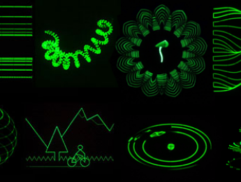 La asombrosa música visual creada para osciloscopio