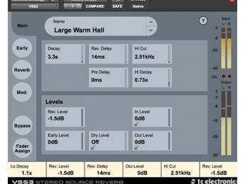 TC Electronic VSS3 Native, una reverb de alta gama ahora en VST y AU