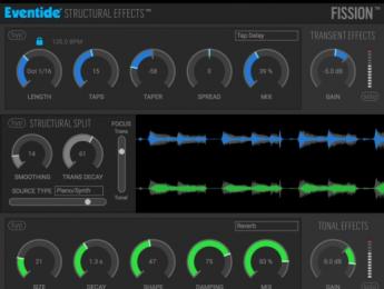Eventide Fission es el primer efecto en integrar el novedoso algoritmo Structural Effects
