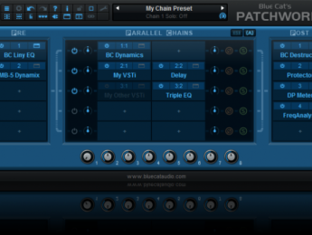 Blue Cat renueva los hosts de plugins PatchWork 2 y MB-7 Mixer 3