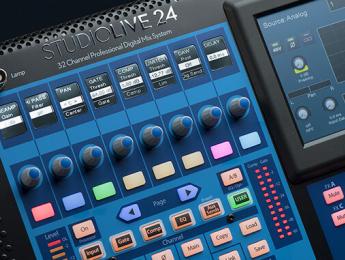 PreSonus StudioLive 24, mesa digital con grabación y faders motorizados