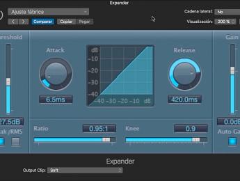 Efectos de Logic Pro X: Expander