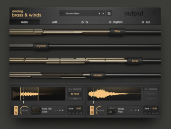 Output combina orquesta y sintetizadores en su nuevo instrumento Analog Brass & Wind