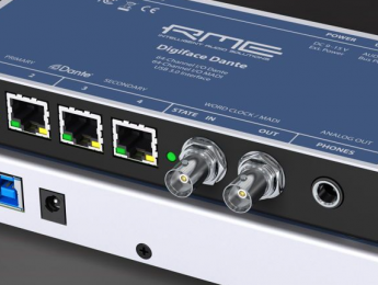 RME Digiface Dante y AVB conectan audio sobre Ethernet y USB