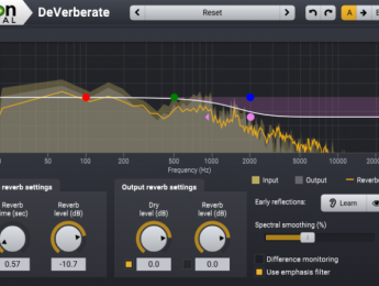 Segunda versión de DeVerberate, el plugin de Acon Digital para eliminar reverberación
