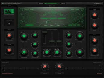 Numerical Audio RE-1, emulación de máquina de cinta para iOS