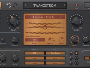 U-he Twangström, nueva reverb de modelado físico