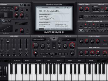 Synapse Audio Dune 3 llega con filtro y arpegiador dobles, osciladores y efectos mejorados
