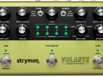 Strymon Volante, varias máquinas de eco de cinta magnética emuladas en un solo pedal