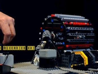 Tamburo Meccanico XXI, una máquina sonora pensada por Da Vinci cobra vida en piezas de Lego