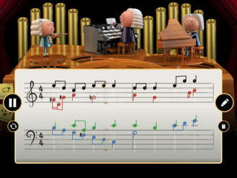 El doodle de hoy armoniza tus melodías al estilo de Bach