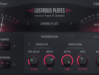 LiquidSonics Lustrous Plates, reverberación de planchas en plugin