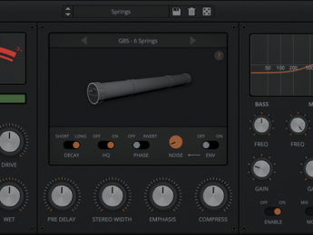 AudioThing Springs, 8 reverbs basadas en resortes emuladas en un plugin