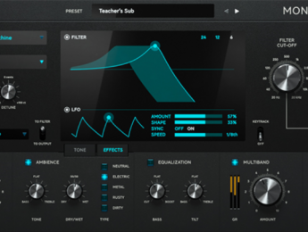 Softube Monoment Bass, bajos voluntariamente protagonistas