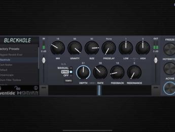 Eventide llega a iOS con Blackhole Reverb, UltraTap Delay y MicroShift