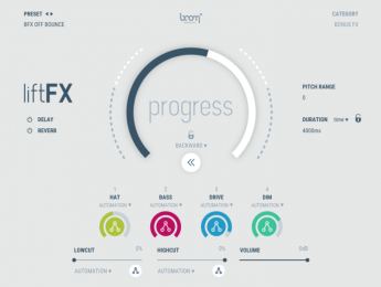 Boom liftFX, un sintetizador orientado a la creación de efectos sonoros de transición