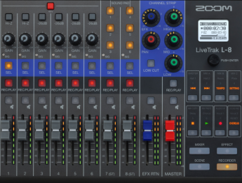 Zoom LiveTrak L-8 es mixer, interfaz y sistema de monitoreo para podcasts y música