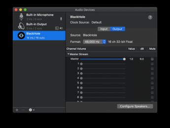 Blackhole para MacOS, reemplazo gratuito para el esencial y extinto SoundFlower