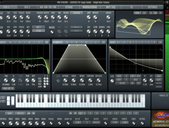 Sugaraudio Admiralizor, un sinte que combina wavetables, modulaciones audio y filtrado