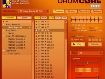Versión gratuita de DrumCore 3 de Submersible Music
