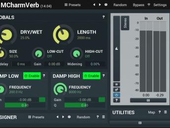 MeldaProduction MCharmVerb, plugin de reverb gratuito con soporte M/S y Surround