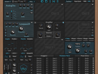 TheWaveWarden Odin 2, un sintetizador gratuito de 12 voces para Windows, macOS y Linux