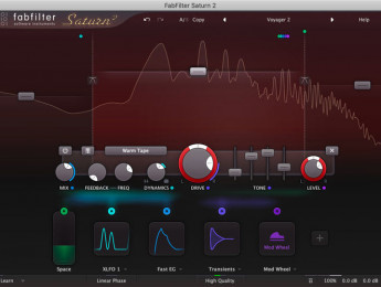 FabFilter Saturn 2 trae nuevos modos de distorsión, mejor rendimiento e interfaz gráfica renovada