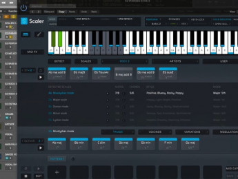 Scaler 2, plugin para crear melodías y acordes en MIDI ahora con modo performance y más edición