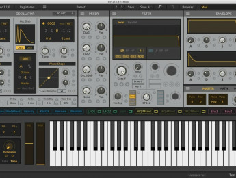 HY-Poly, sintetizador analógico virtual con amplias opciones de modulación y efectos