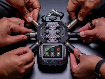 Zoom H8, grabadora portátil e interfaz de audio de 12 pistas y micros intercambiables
