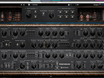 Knif Audio Knifonium, emulación plugin de un raro sintetizador basado en válvulas