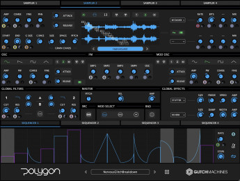 Glitchmachines Polygon 2.0, bestia de sampler/sintetizador ahora granular y con más modulación
