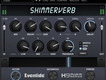 Eventide ShimmerVerb, un plugin para recrear el efecto shimmer de Eno/Lanois