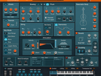 Reason Studios Friktion, nuevo sintetizador de modelado físico orientado a sonidos de cuerdas