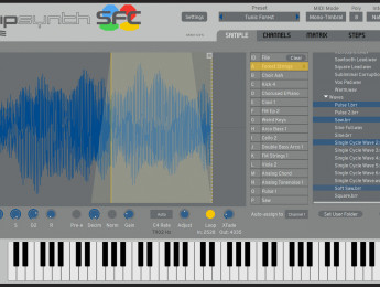 Plogue chipsynth SFC, un sintetizador basado en el sonido 16 bits de la Nintendo SNES