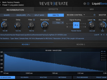 LiquidSonics Reverberate 3 se expande en modulación y permite combinación de archivos IR