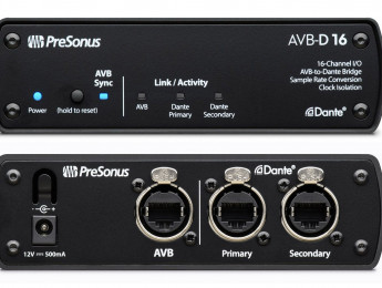 Presonus AVB-D16, un puente entre redes AVB y Dante