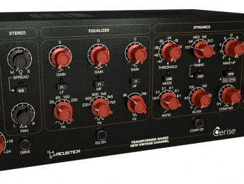 Acustica Audio regala Cerise, nuevo plugin channel strip de 'estilo británico'