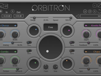 United Plugins Orbitron, un plugin de modulación y movimiento con motor de 4 efectos combinados