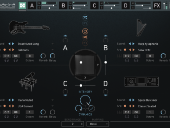 UVI Quadra, instrumento virtual basado en grabaciones inusuales de instrumentos de cuerda