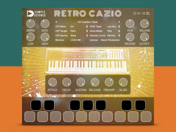 SampleScience Retro Cazio, un Casio MT-100 sampleado en un plugin gratuito