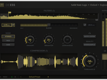 SSL DeEss, un de-esser más allá de lo básico