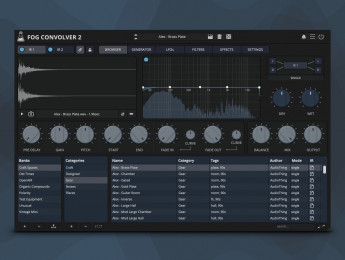 Audiothing Fog Convolver 2, la renovación de una reverb por convolución muy creativa