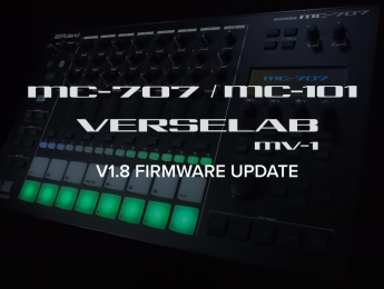 Roland MC-707, MC-101 y MV-1 actualizadas a la versión 1.8