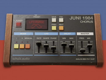 Schulz Audio Juni 1984 Chorus, un nuevo plugin que emula el chorus del Roland Juno