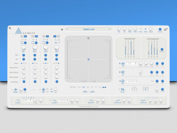 Azimuth, un sintetizador virtual gratuito de 4 osciladores híbridos y pad XY dinámico