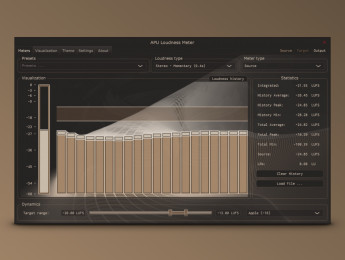 Descarga gratis APU Loudness Meter, un analizador de loudness en tiempo real muy visual